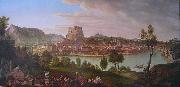 Johann Michael Sattler Ansicht von Salzburg vom Burglstein aus, Spain oil painting artist